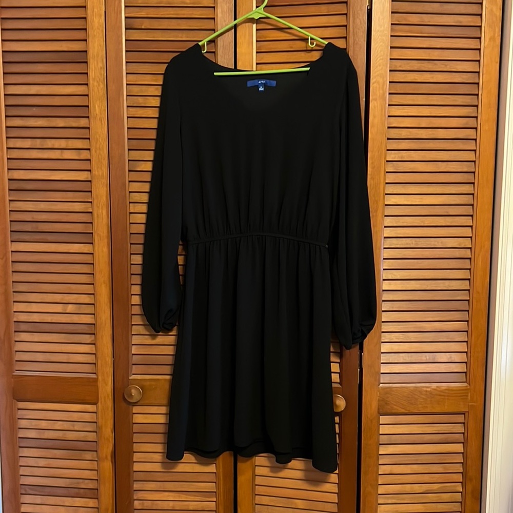 Apt 9 Scalloped Black Dress